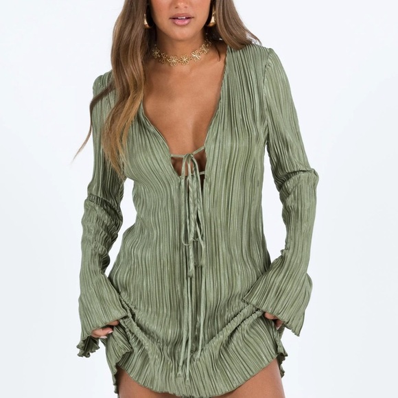 Princess Polly Dresses & Skirts - NWT Princess Polly Sage Green Mini Dress 2